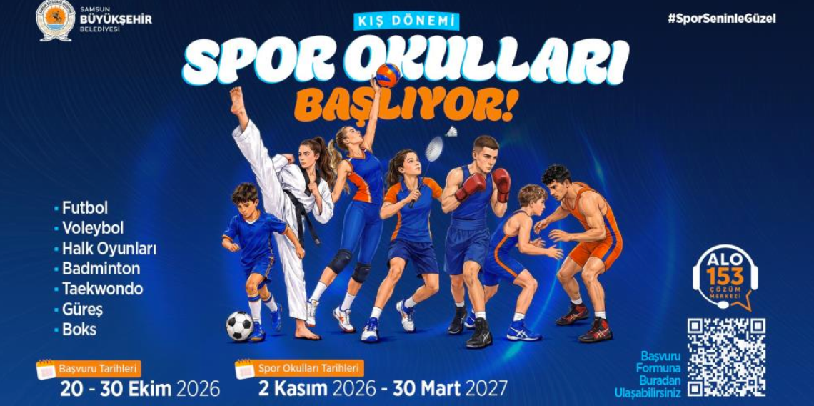 Samsun’da Kış Spor Okulları'nda başvurular başladı