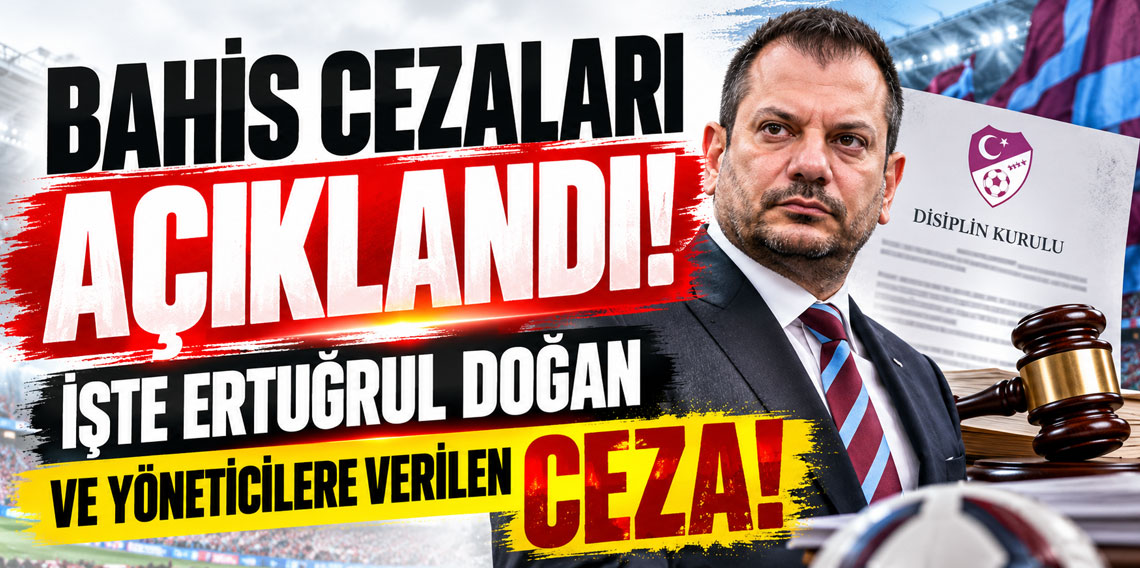 TFF, Ertuğrul Doğan'ın cezasını açıkladı