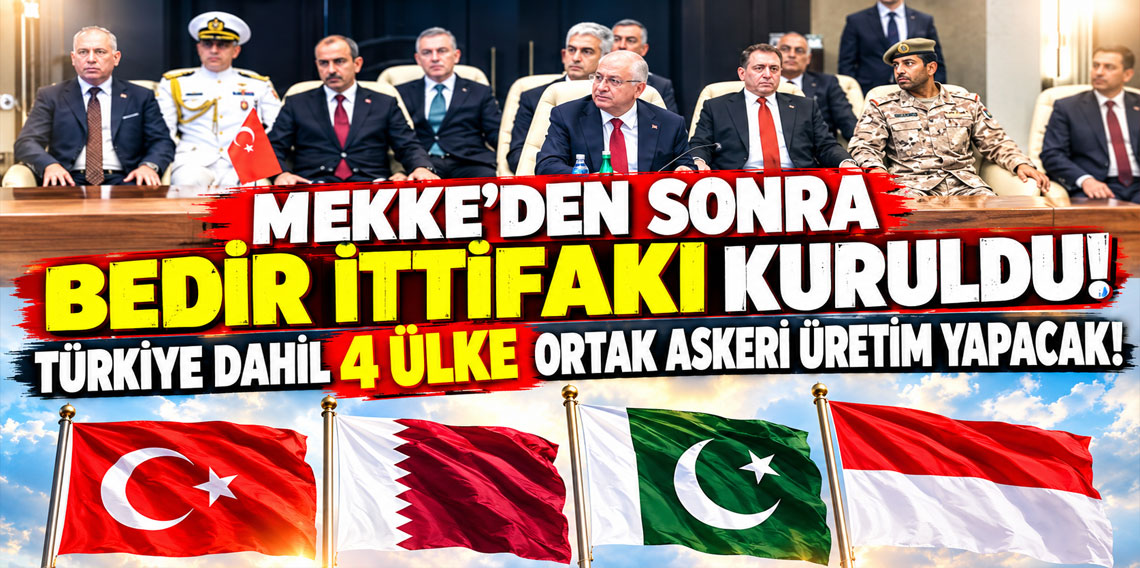 Mekke'den sonra Bedir İttifakı kuruldu! Türkiye dahil 4 ülke ortak askeri üretim yapacak