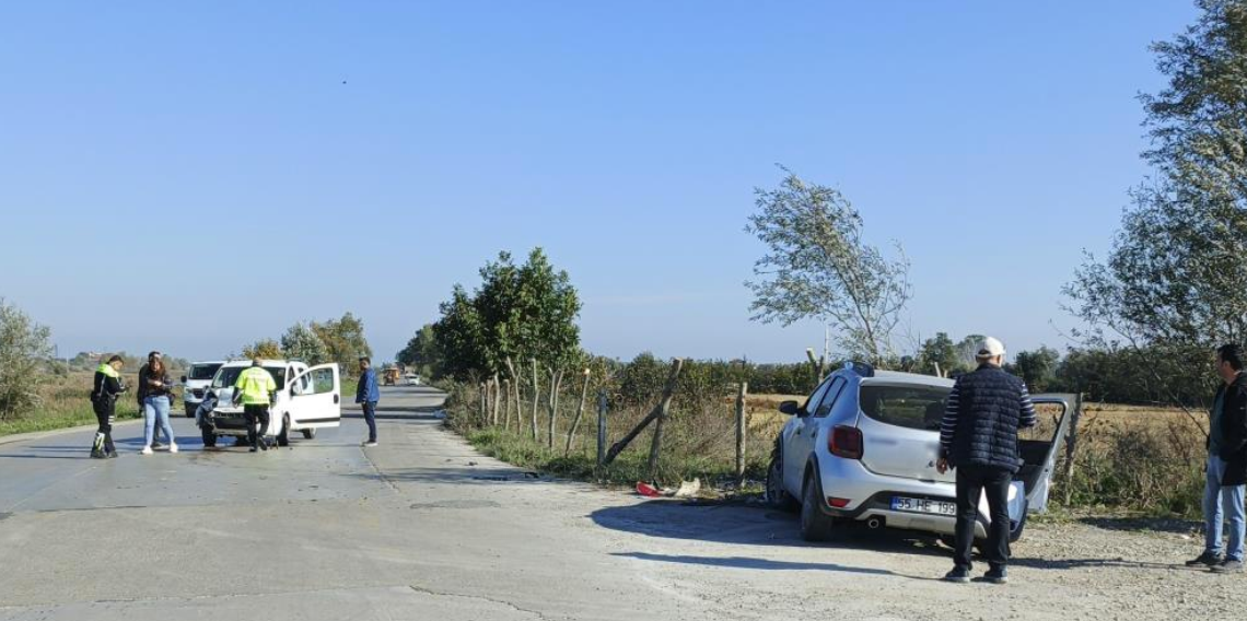 Bafra'da Korkutan Kaza!