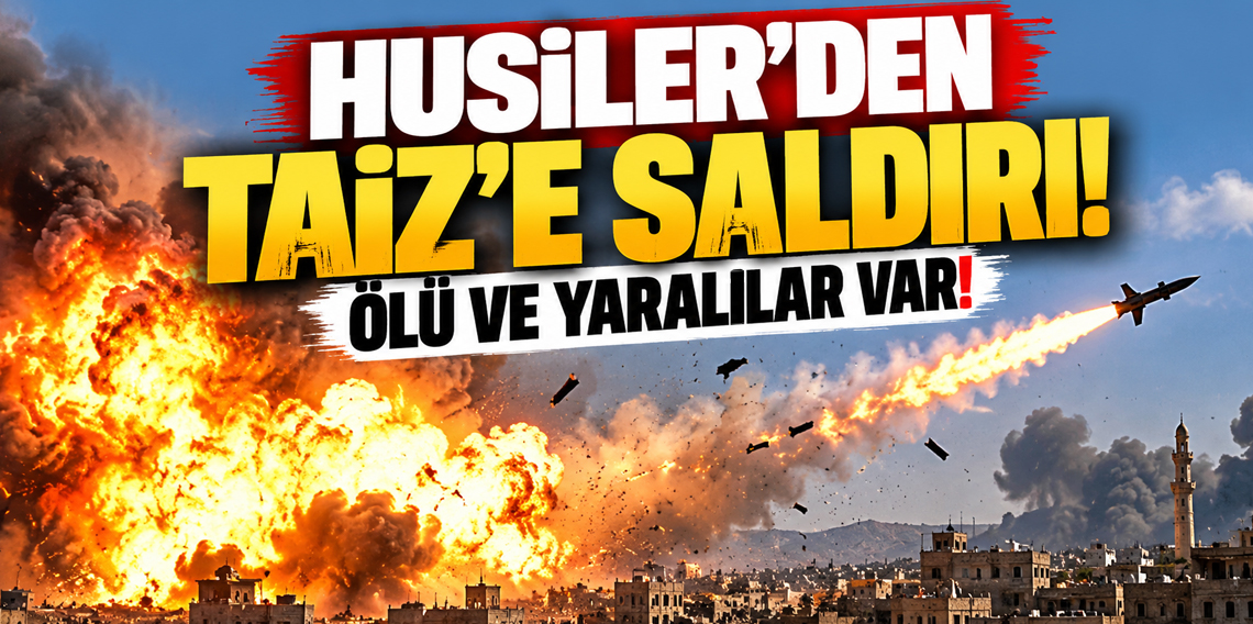 Husilerin Taiz’e yönelik saldırılarında 2 kişi öldü, 5 kişi yaralandı