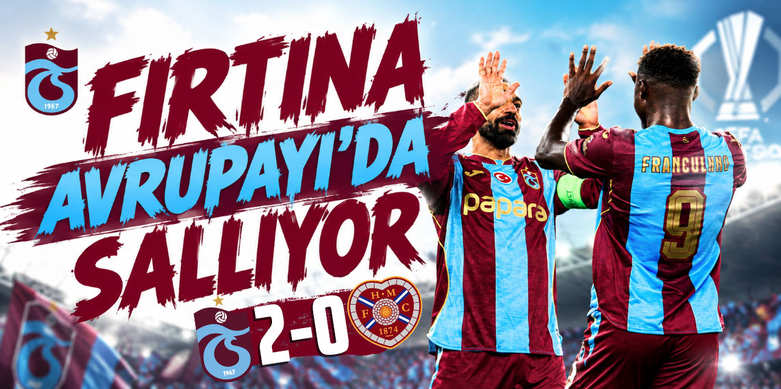 Trabzonspor’dan Avrupa’da 2’de 2 Yaptı