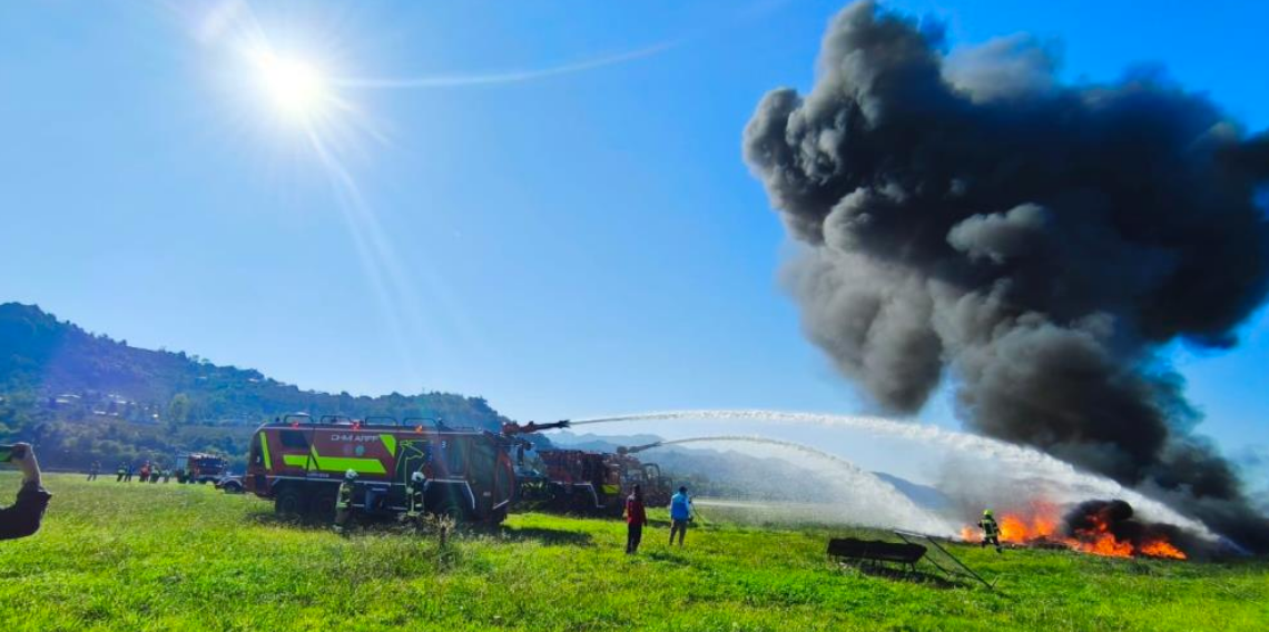 Ordu-Giresun Havalimanı’nda uçak kazası ve yangın tatbikatı