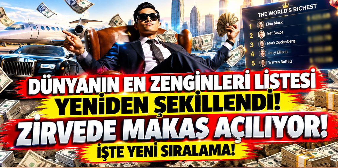 Dünyanın en zenginleri listesi yeniden şekillendi! Zirvede makas açılıyor, işte yeni sıralama