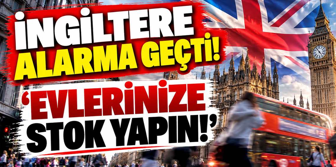 İngiltere'de hükümetten halka 3 günlük stok yapma çağrısı