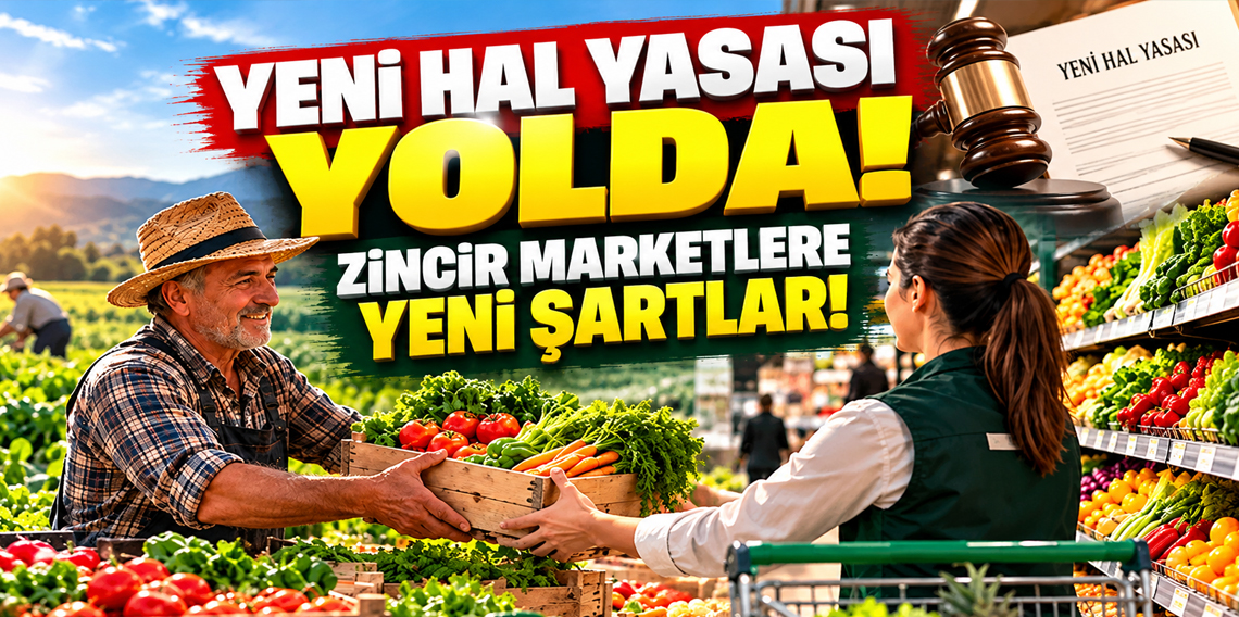Zincir Marketlere Yüzde 20 Şartı! Yeni Hal Yasası’nda Neler Değişecek?
