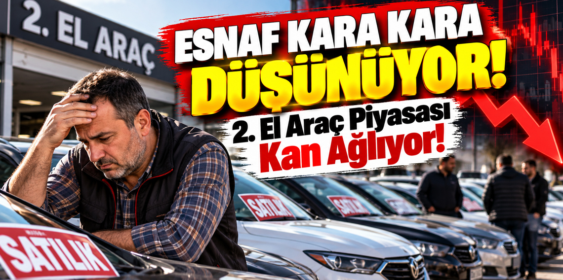 İkinci El Araç Piyasasında Sert Düşüş! Günde 5 Bin Kişi Geliyordu, 100-300’e Geriledi