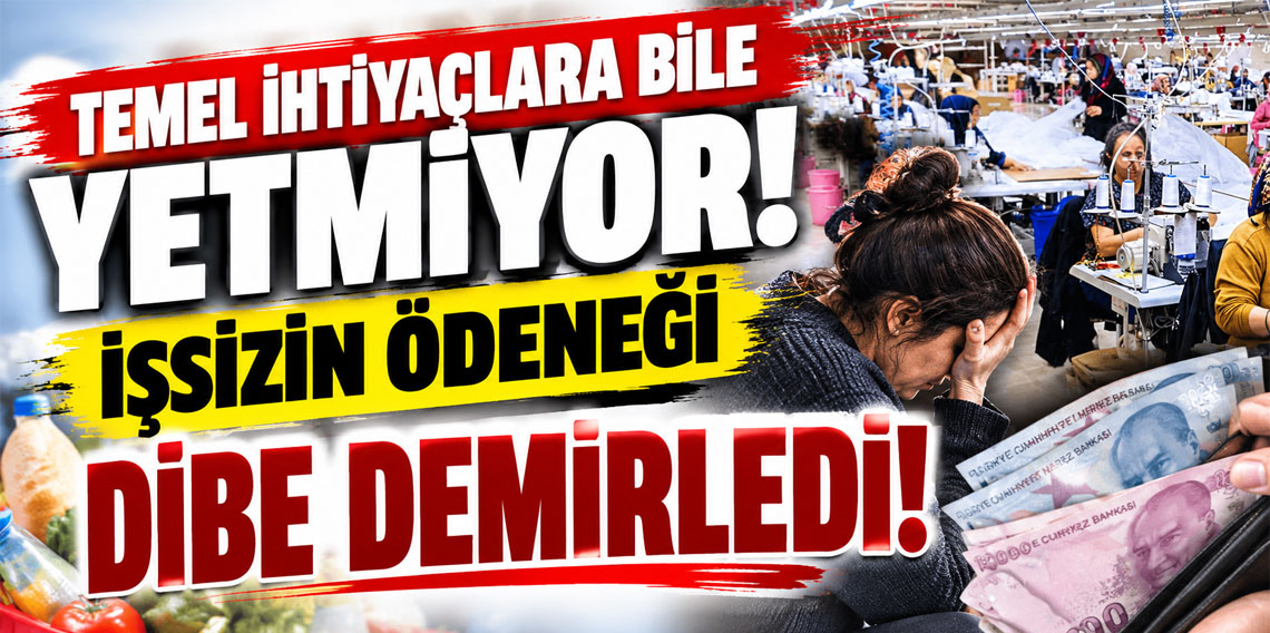 İşsizin ödeneği dibe demirledi!