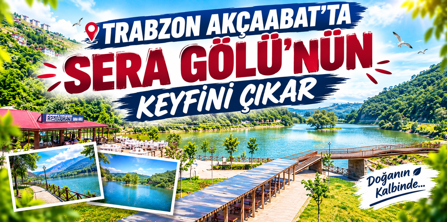 Trabzon Akçaabat’ın Gözdesi Sera Gölü Doğal Güzelliğiyle Dikkat Çekiyor