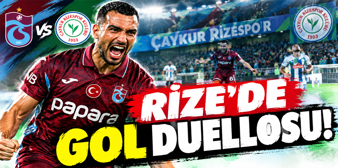 Trabzonspor’dan Rize’de Tarihi Geri Dönüş! 2-0’dan Geldi, 4-3 Kazandı