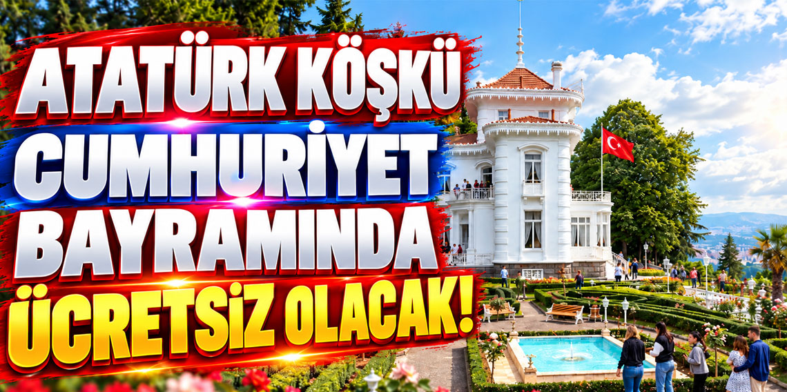 Trabzon Atatürk Köşkü Cumhuriyet Bayramına Hazır