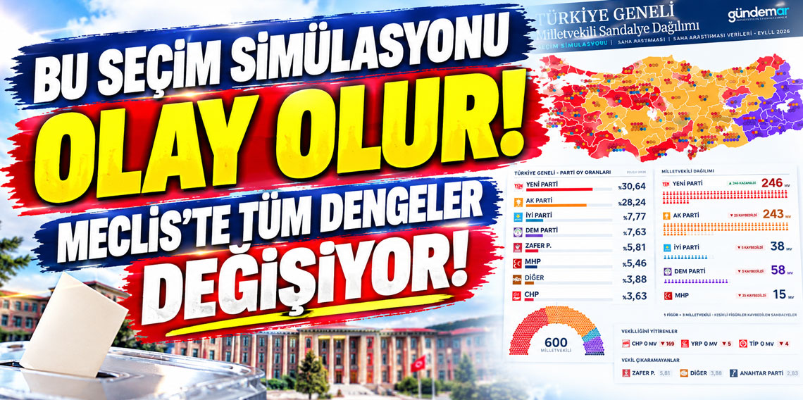 Bu seçim simülasyonu olay olur! Meclis'te tüm dengeler değişiyor!