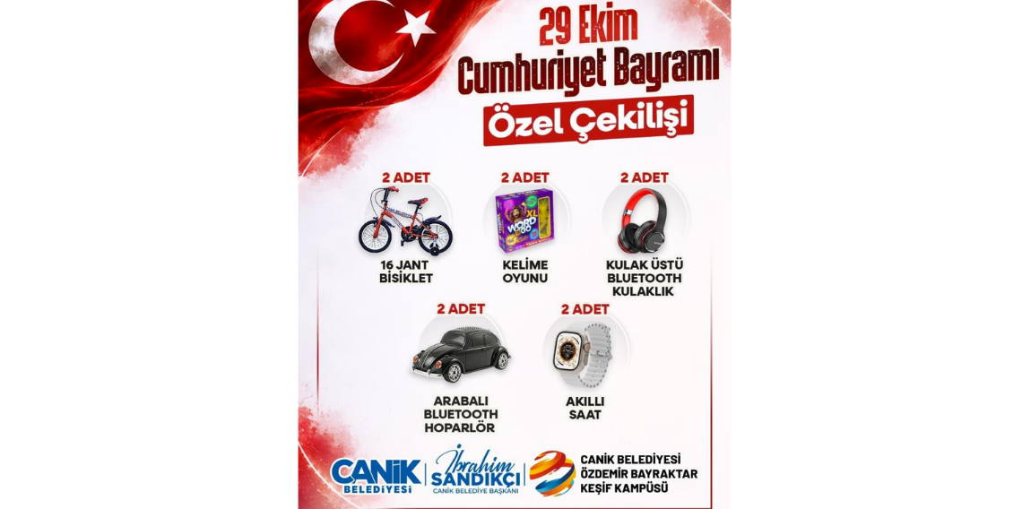 Canik Belediyesi'nden Cumhuriyet Bayramı hediyesi
