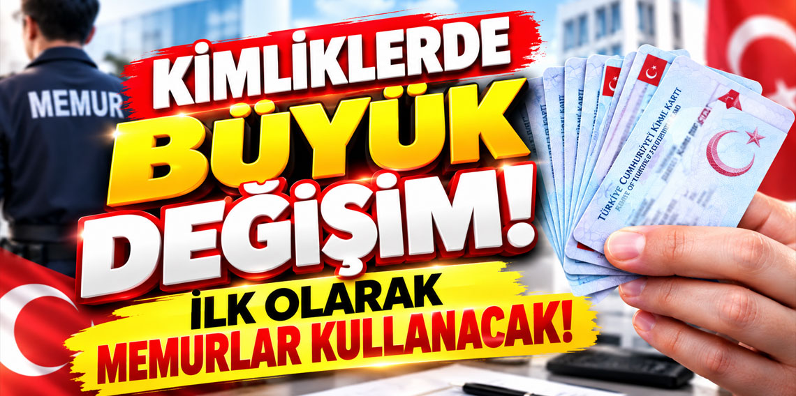 Kimliklerde büyük değişim! İlk olarak memurlar kullanacak