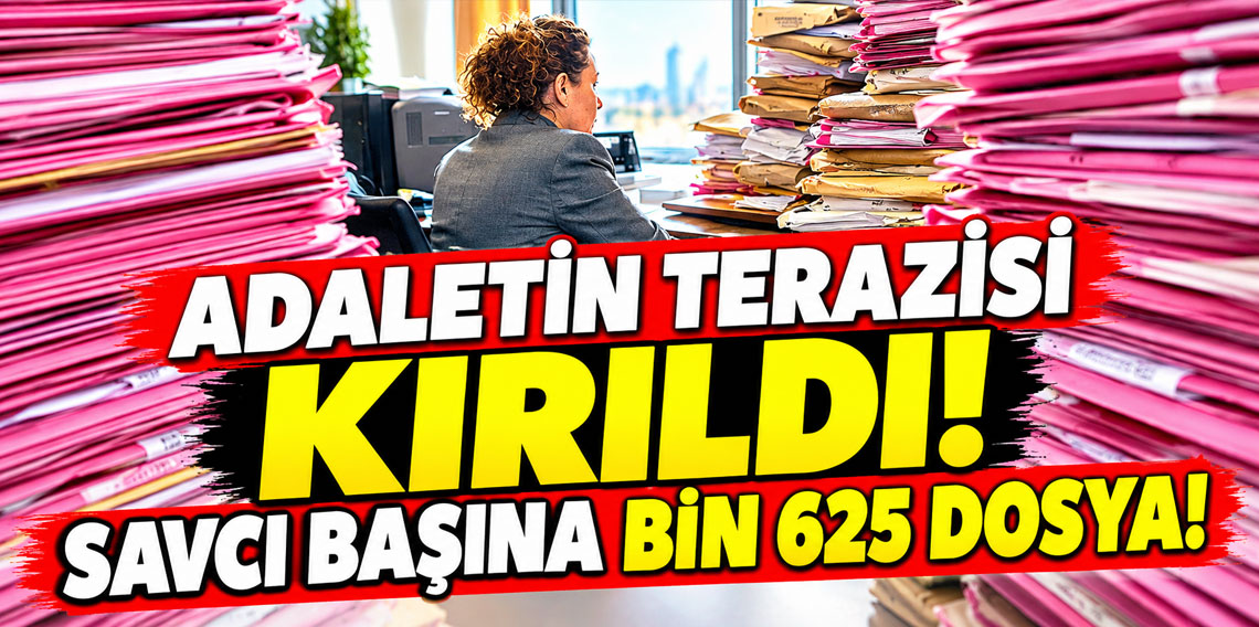 Adaletin terazisi kırıldı! Savcı başına bin 625 dosya