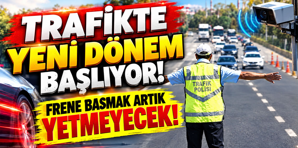 Trafikte yeni dönem başlıyor! Radarı görünce frene basmak artık yetmeyecek