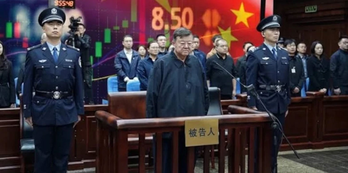 Çin'de eski borsa denetçisine 436 milyon yuanlık rüşvetten idam cezası