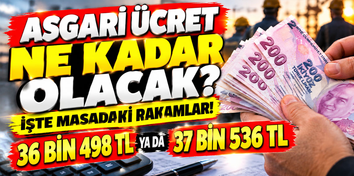 Asgari ücret ne kadar olacak? İşte masadaki rakamlar!