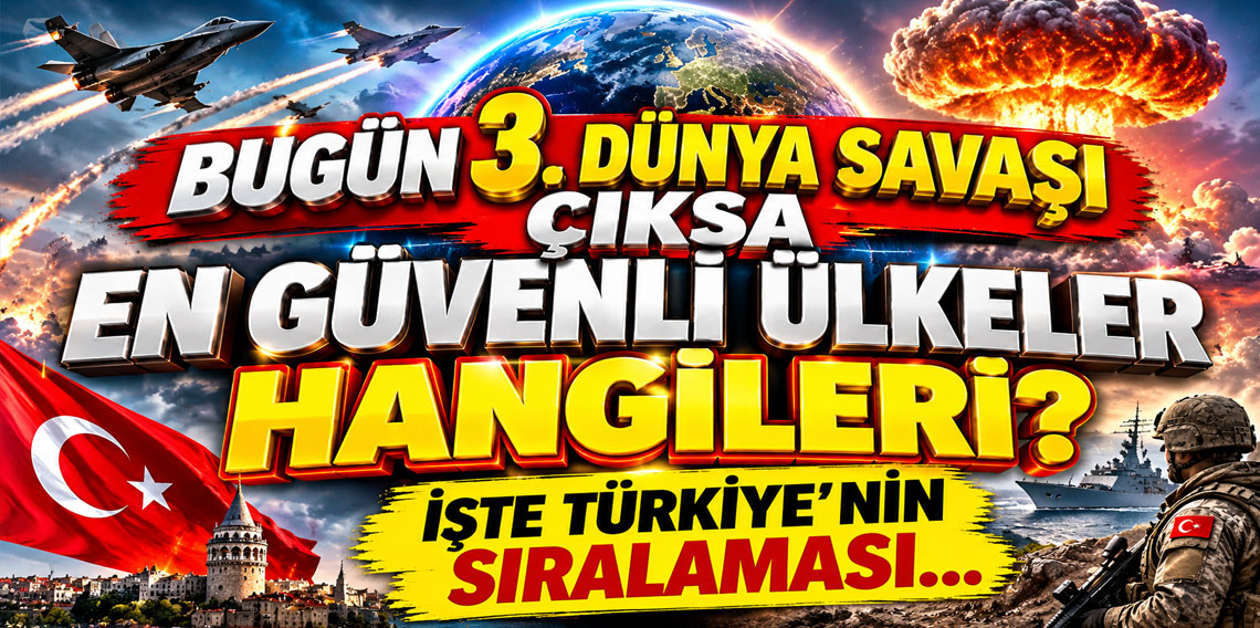 Bugün 3. Dünya Savaşı çıksa en güvenli ülkeler hangileri? İşte Türkiye'nin sıralaması...