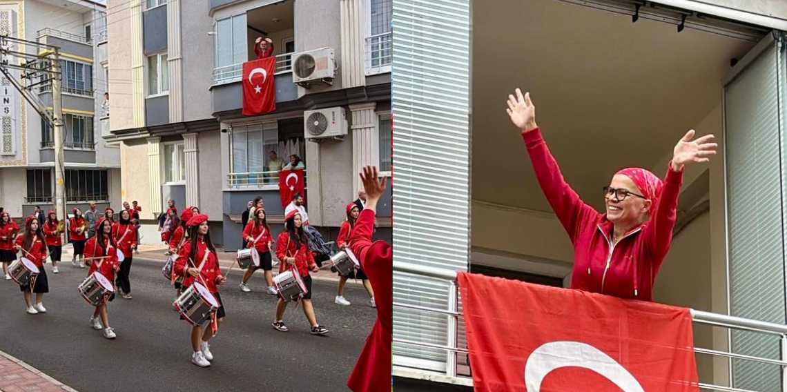 Bafra'da öğrencilerden öğretmenlerine vefa