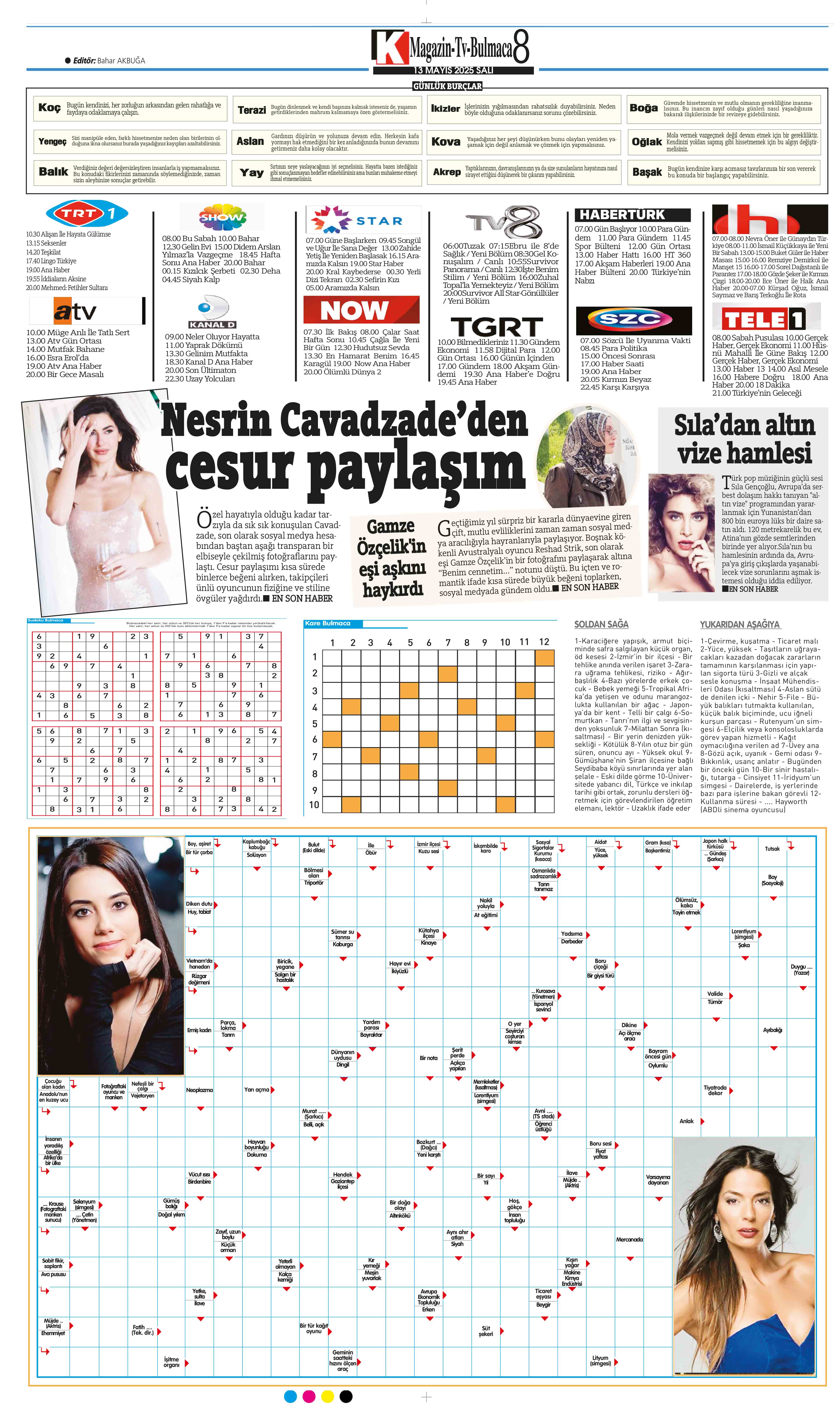 13 Mayıs 2025 Tarihli Karadeniz Gazete Sayfa 8