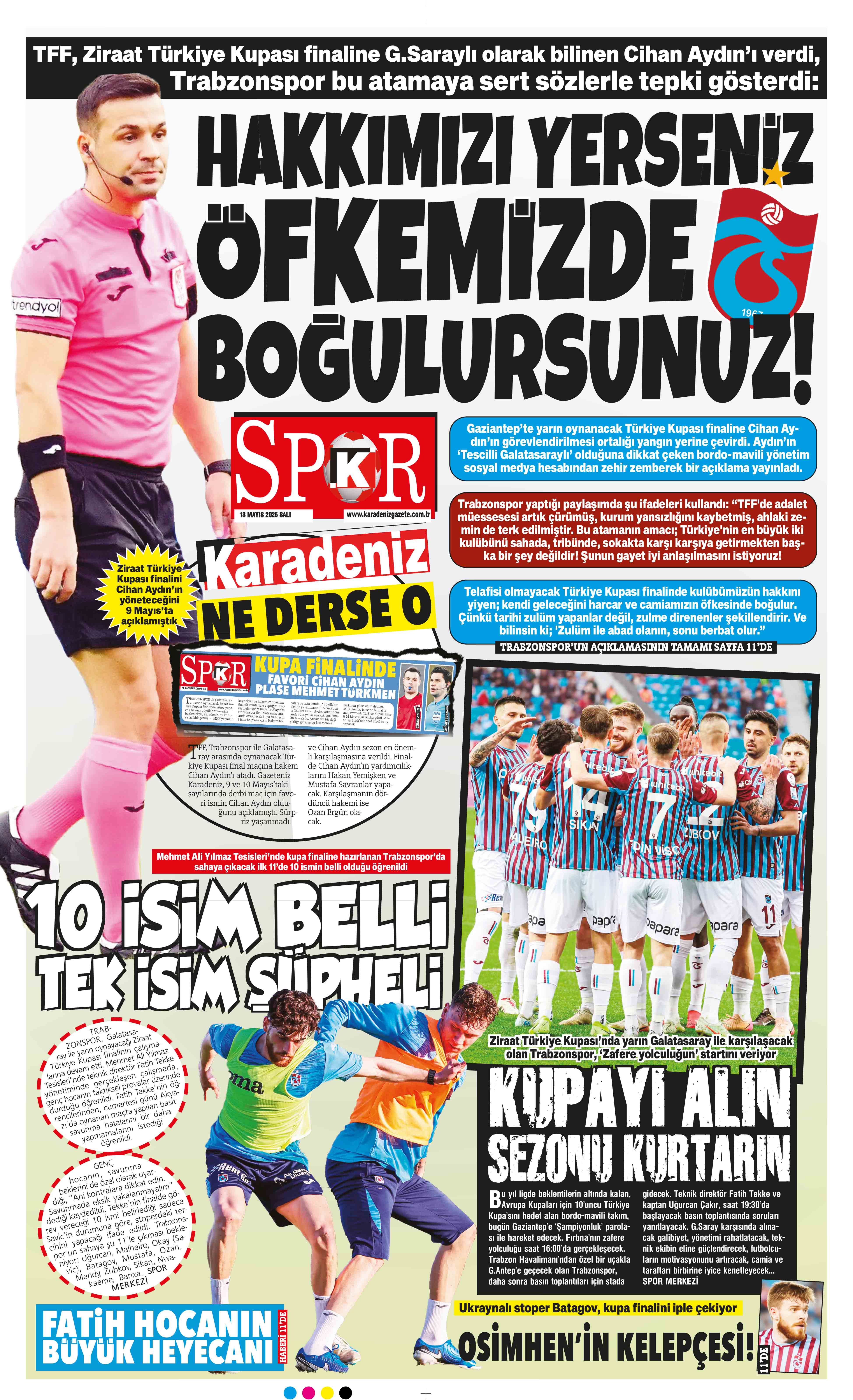 13 Mayıs 2025 Tarihli Karadeniz Gazete Sayfa 12