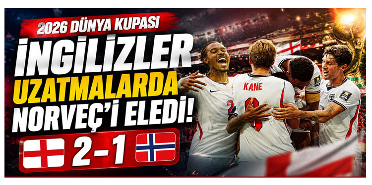 İngiltere uzatmalarda Norveç'i Eledi