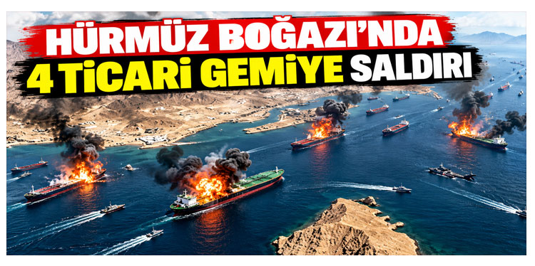 Hürmüz Boğazı’nda 4 ticari gemiye saldırı