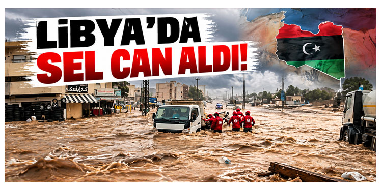 Libya’da şiddetli yağış sele neden oldu