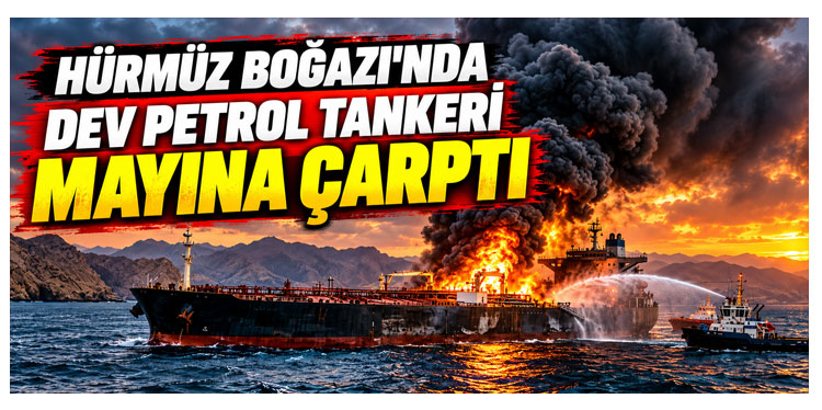 Hürmüz Boğazı'nda dev petrol tankeri mayına çarptı