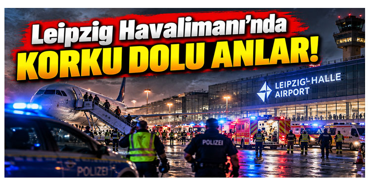 Leipzig Havalimanı'nda araç çiti yıkarak uçuş bölgesine girdi