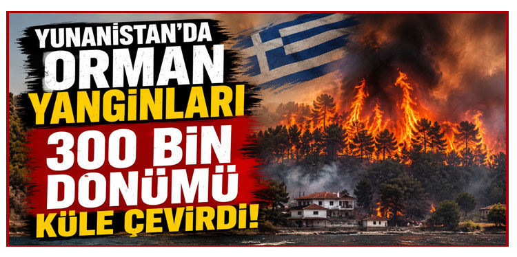 Yunanistan’da orman yangınları 300 bin dönümü küle çevirdi