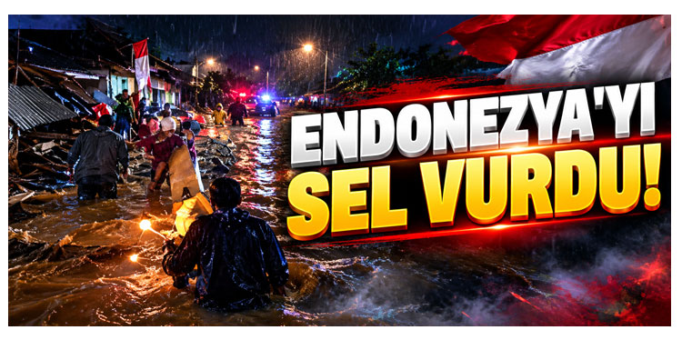 Endonezya'yı sel vurdu: 1 ölü, 4 yaralı
