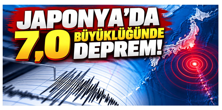 Japonya'da 7.0 büyüklüğünde deprem