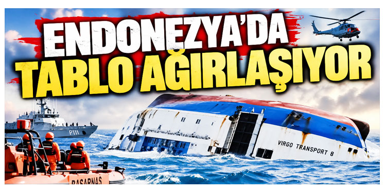 Endonezya'da batan gemide can kaybı 42'ye yükseldi