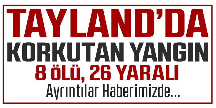 Tayland’da kağıt fabrikasında yangın: 8 ölü, 26 yaralı