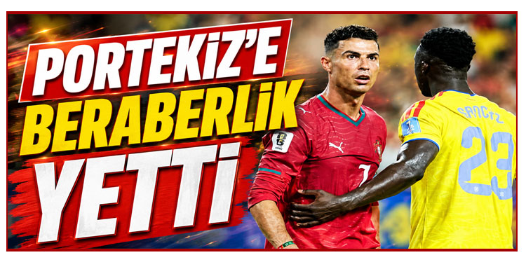 Ronaldo'lu Portekiz'e Beraberlik Yetti