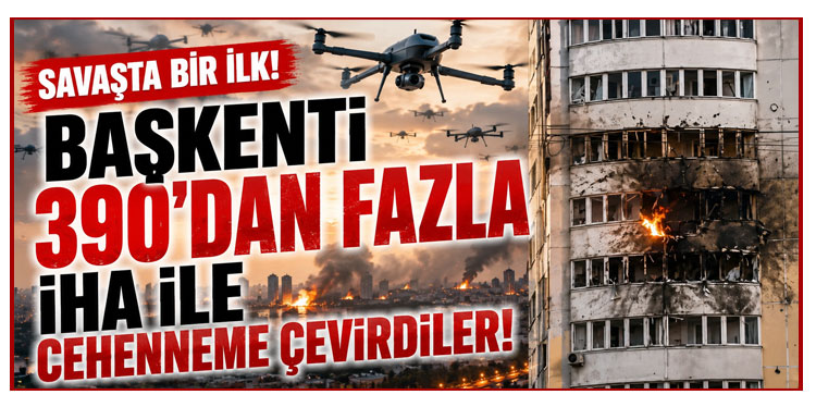 Savaşta bir ilk! Başkenti 390'dan fazla İHA ile cehenneme çevirdiler