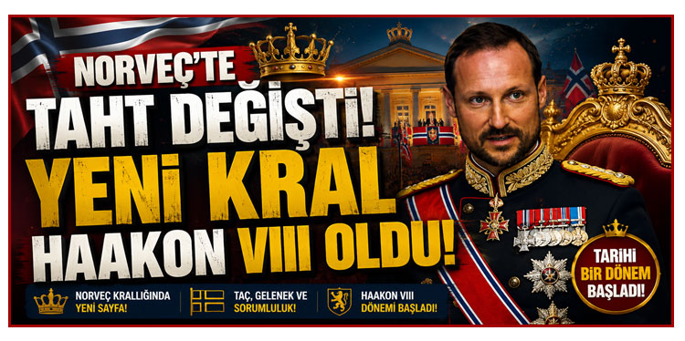 Norveç'te taht değişti: Yeni kral Haakon VIII oldu