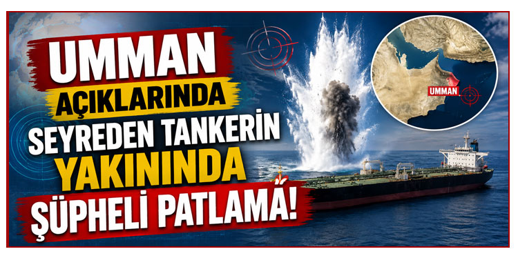 Umman açıklarında seyreden tankerin yakınında şüpheli patlama