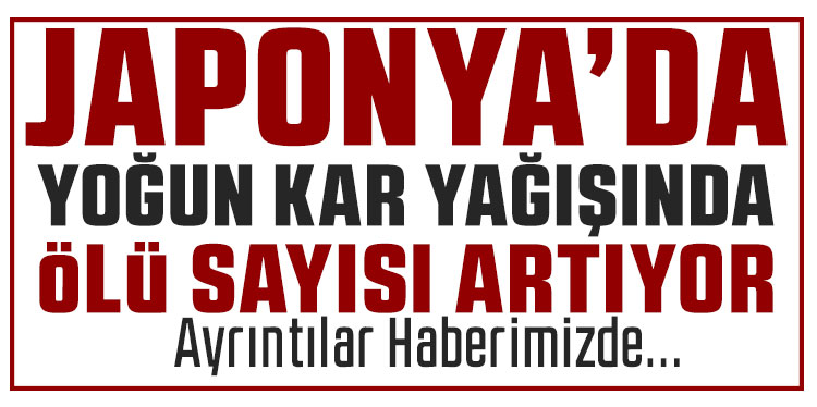 Japonya’da yoğun kar yağışında can kaybı 35’e yükseldi