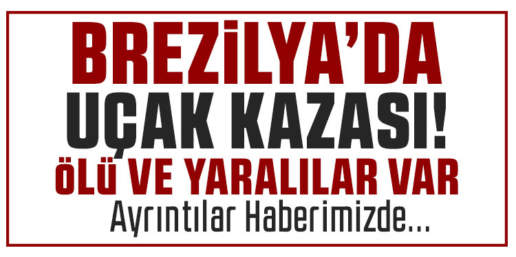Brezilya'da uçak binaya çarptı