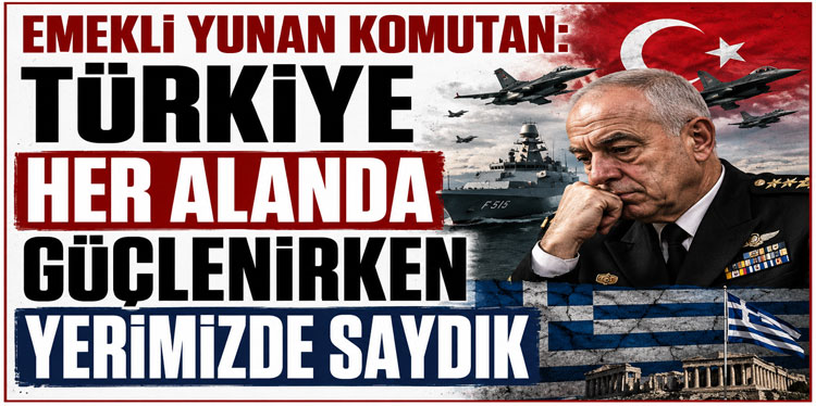 Emekli Yunan komutan: Türkiye her alanda güçlenirken yerimizde saydık