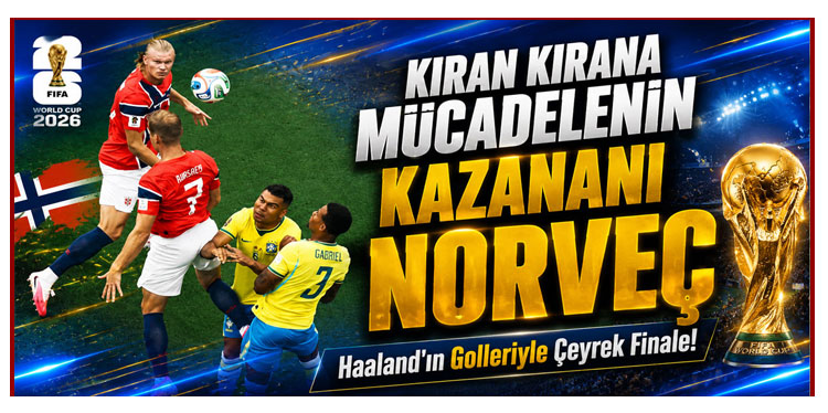 Haaland Norveç'i Çeyrek Finale Taşıdı